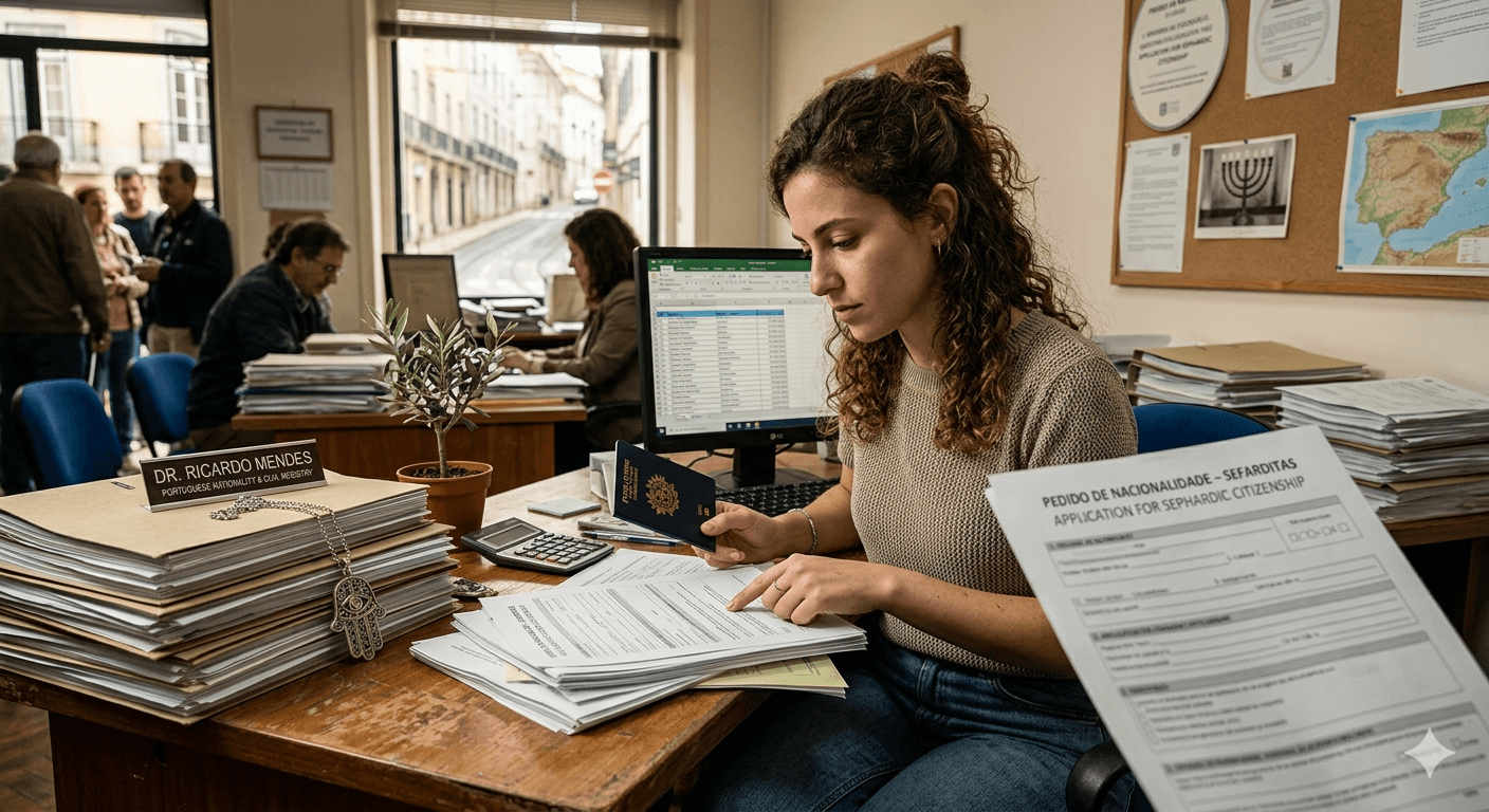 Reviewing visa and immigration documents